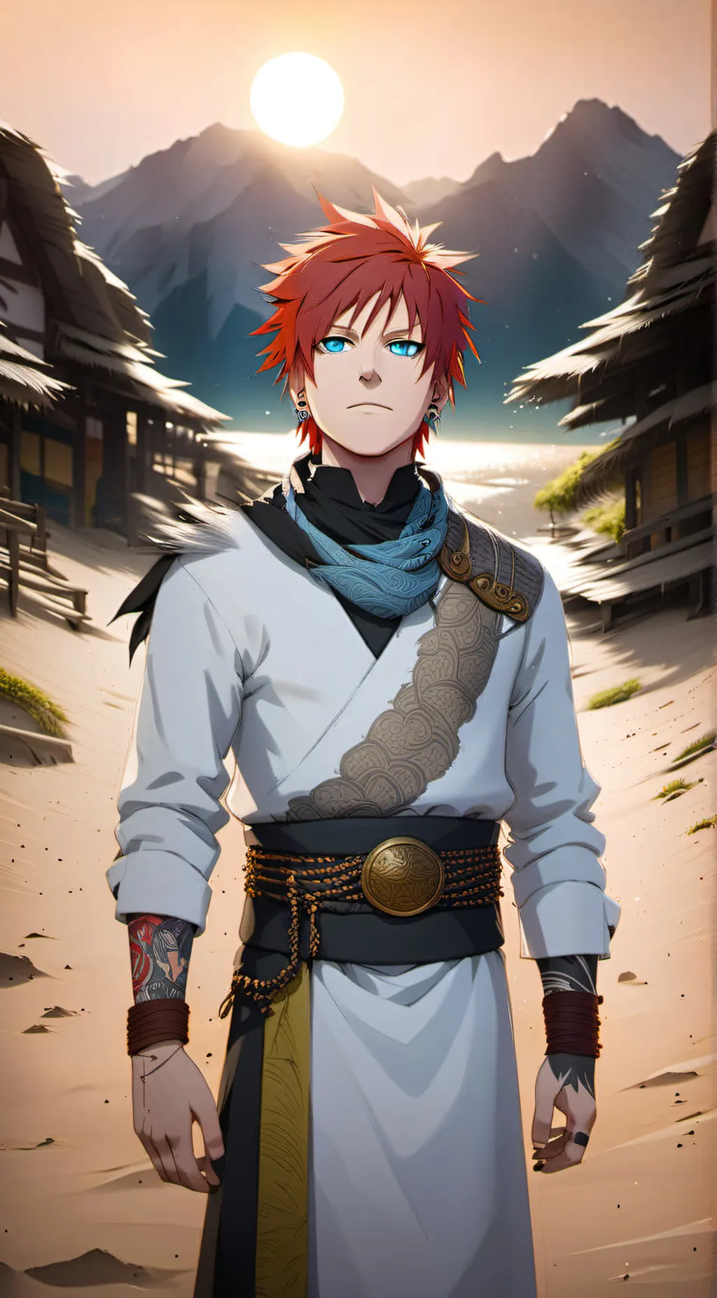 ai character: Gaara  background