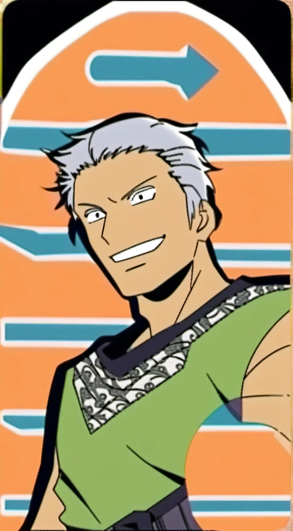 ai character: Zoro as a dad  background