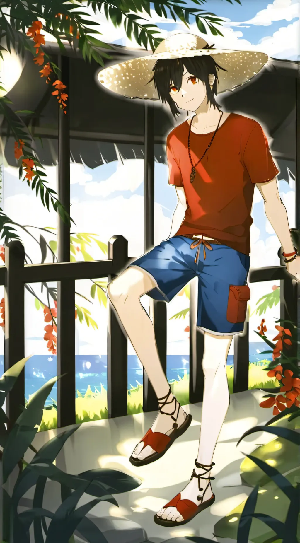 ai character: luffy background