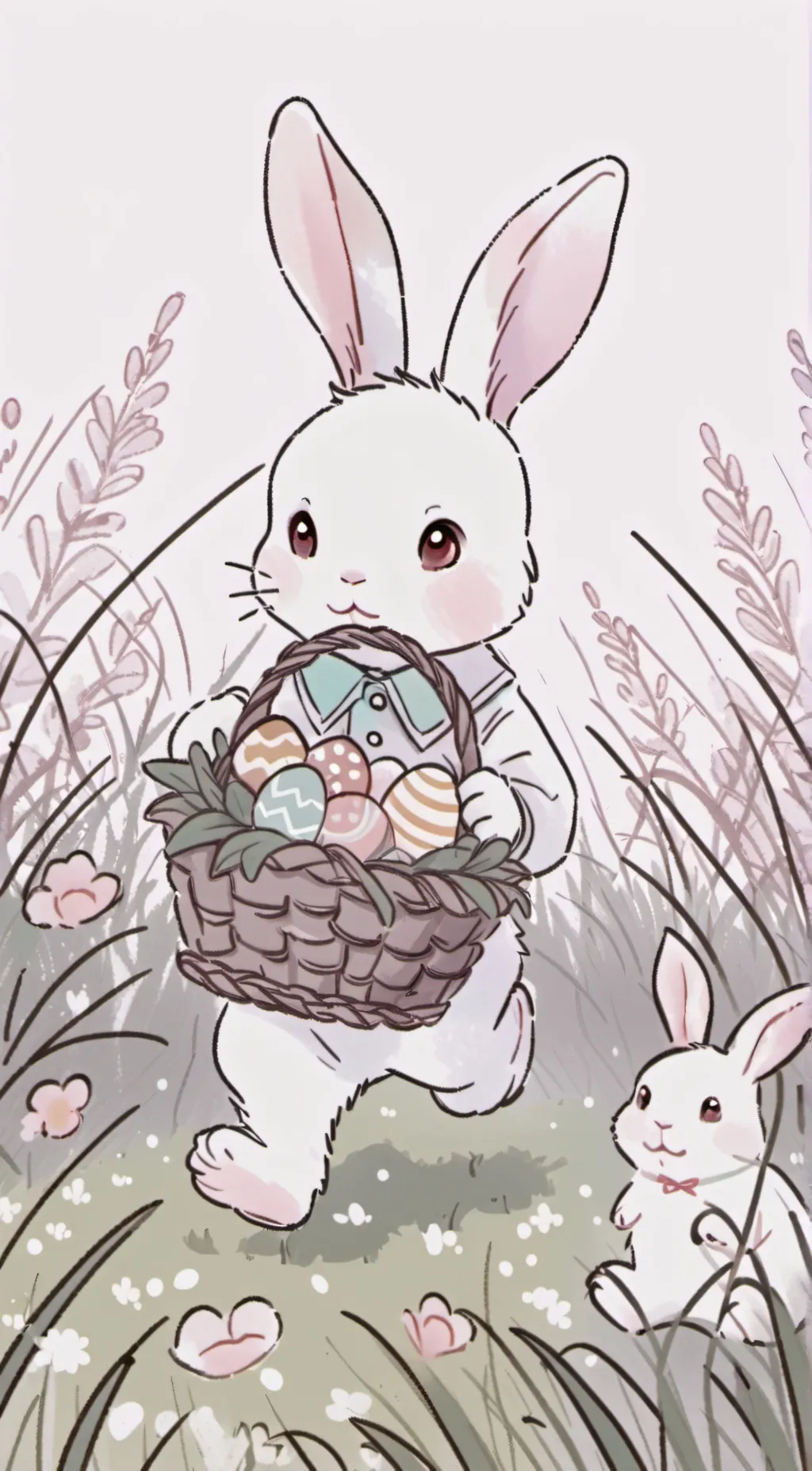 ai character: Genny the bunny background