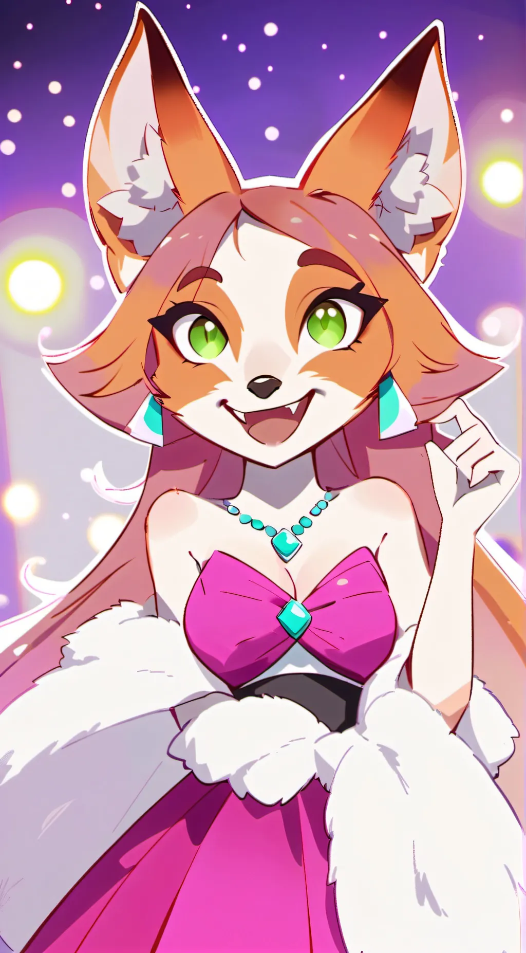 ai character: Foxy background