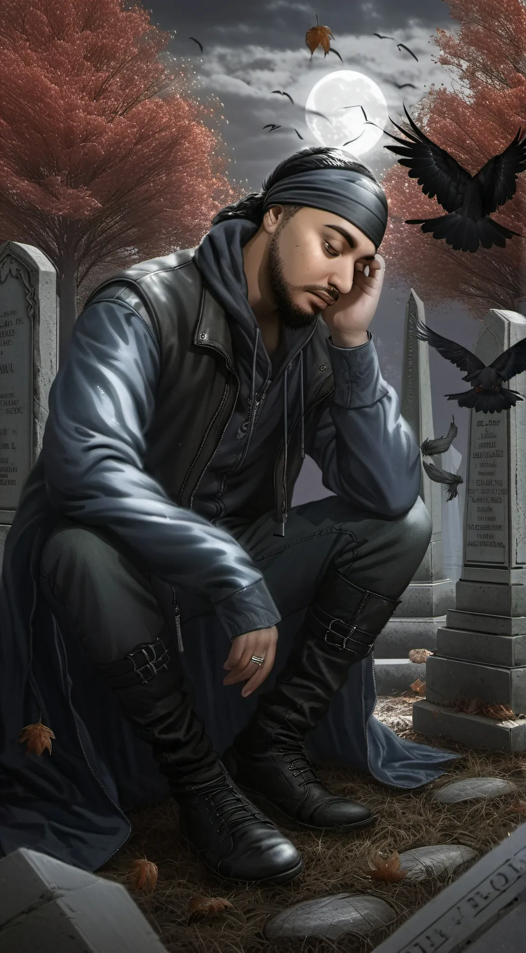 ai character: Black Widowed background