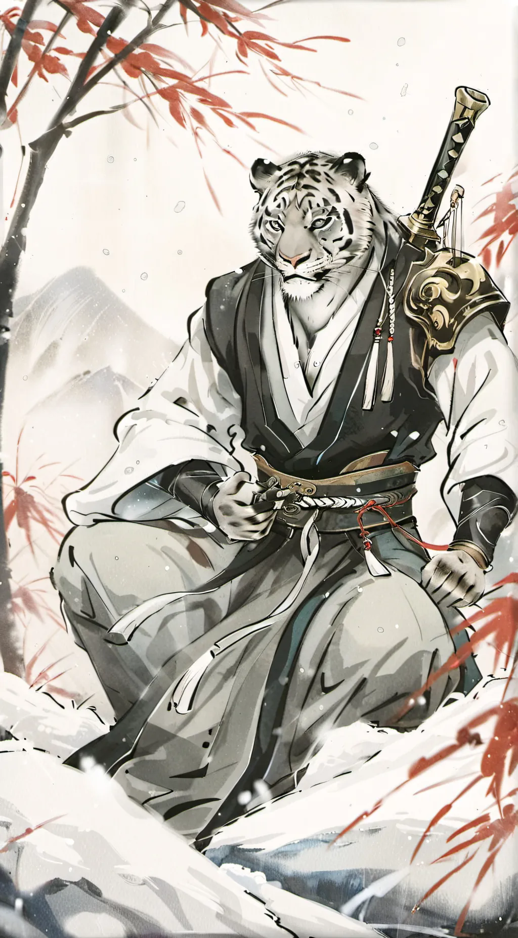 ai character: Tai-lung  background