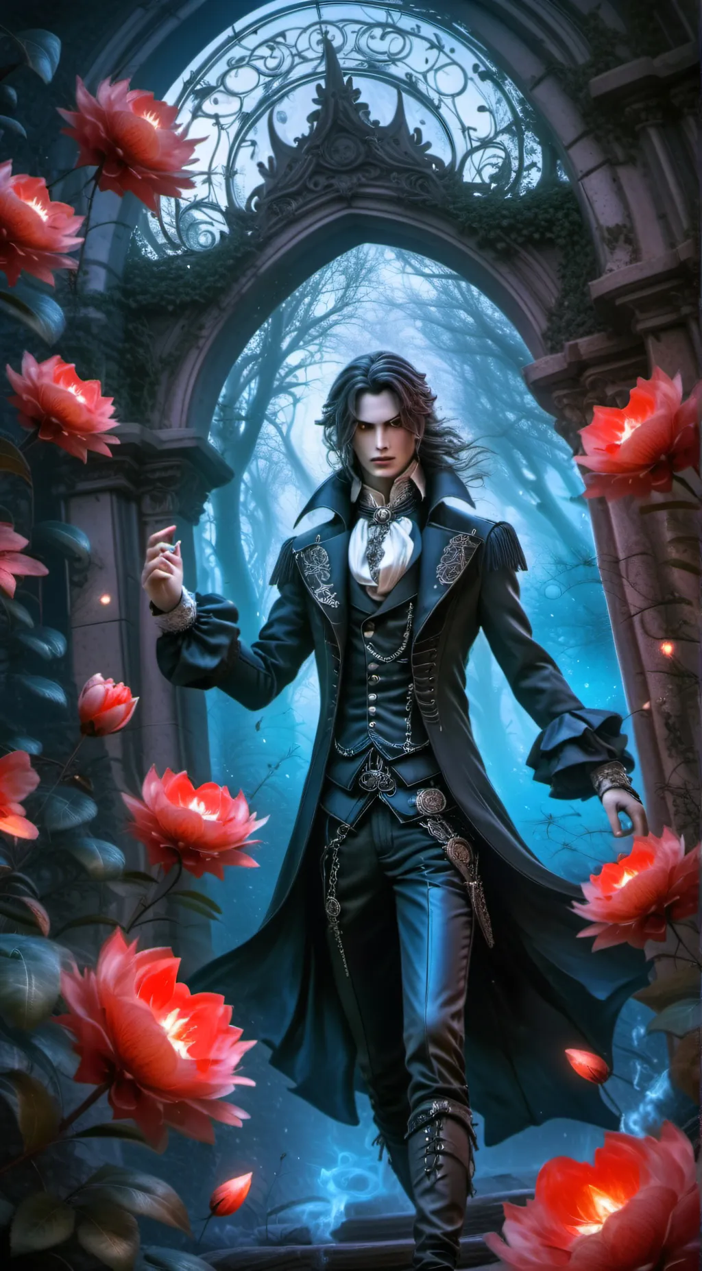 ai character: Vampir background