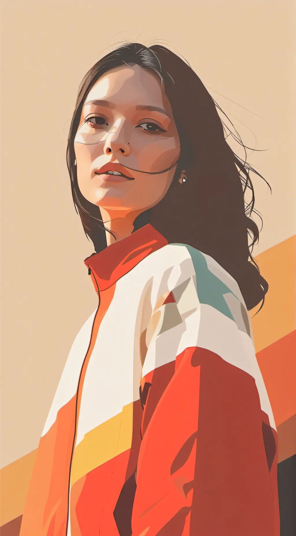 ai character: Addison  background