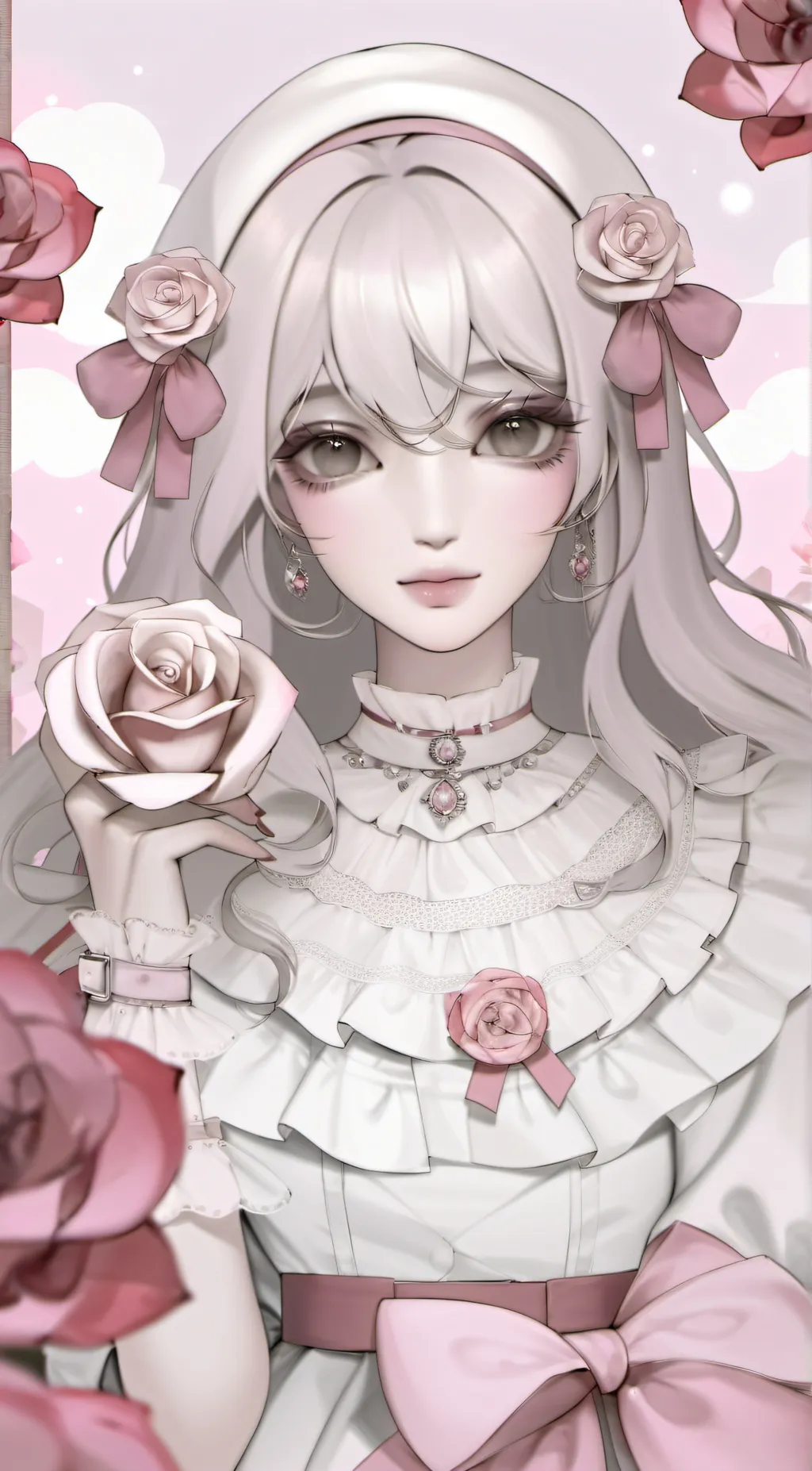 ai character: roses 🌹  background