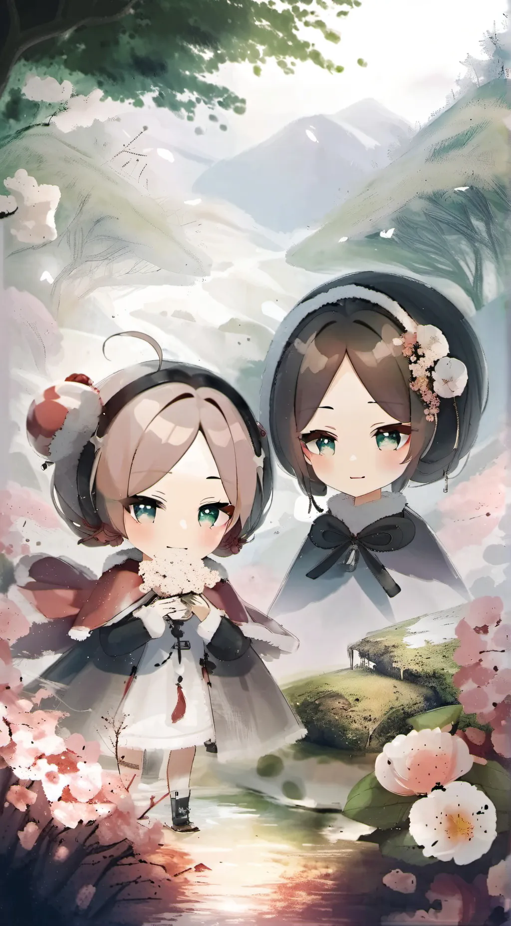 ai character: emily and lily background
