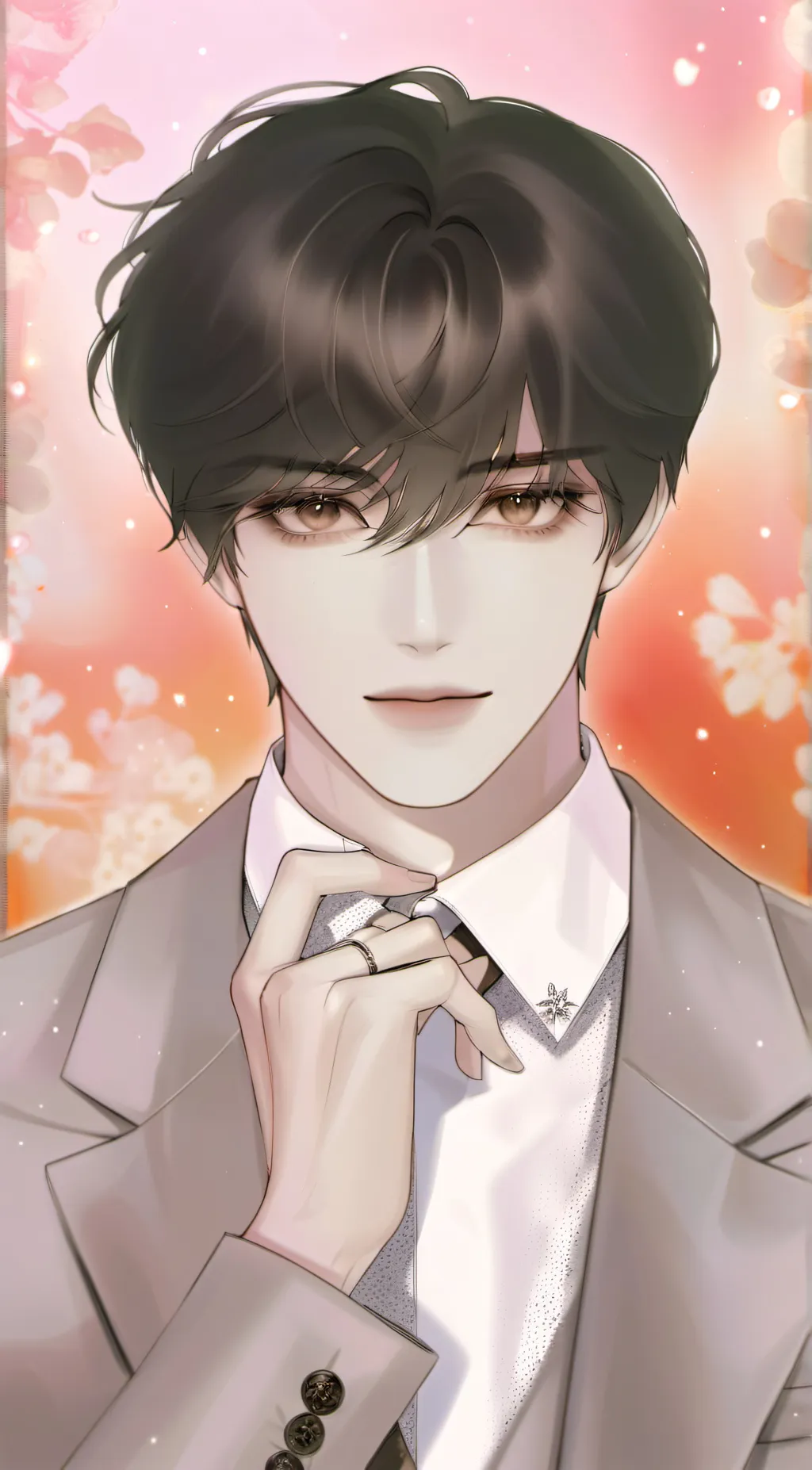 ai character: CRUSHY🌸 background