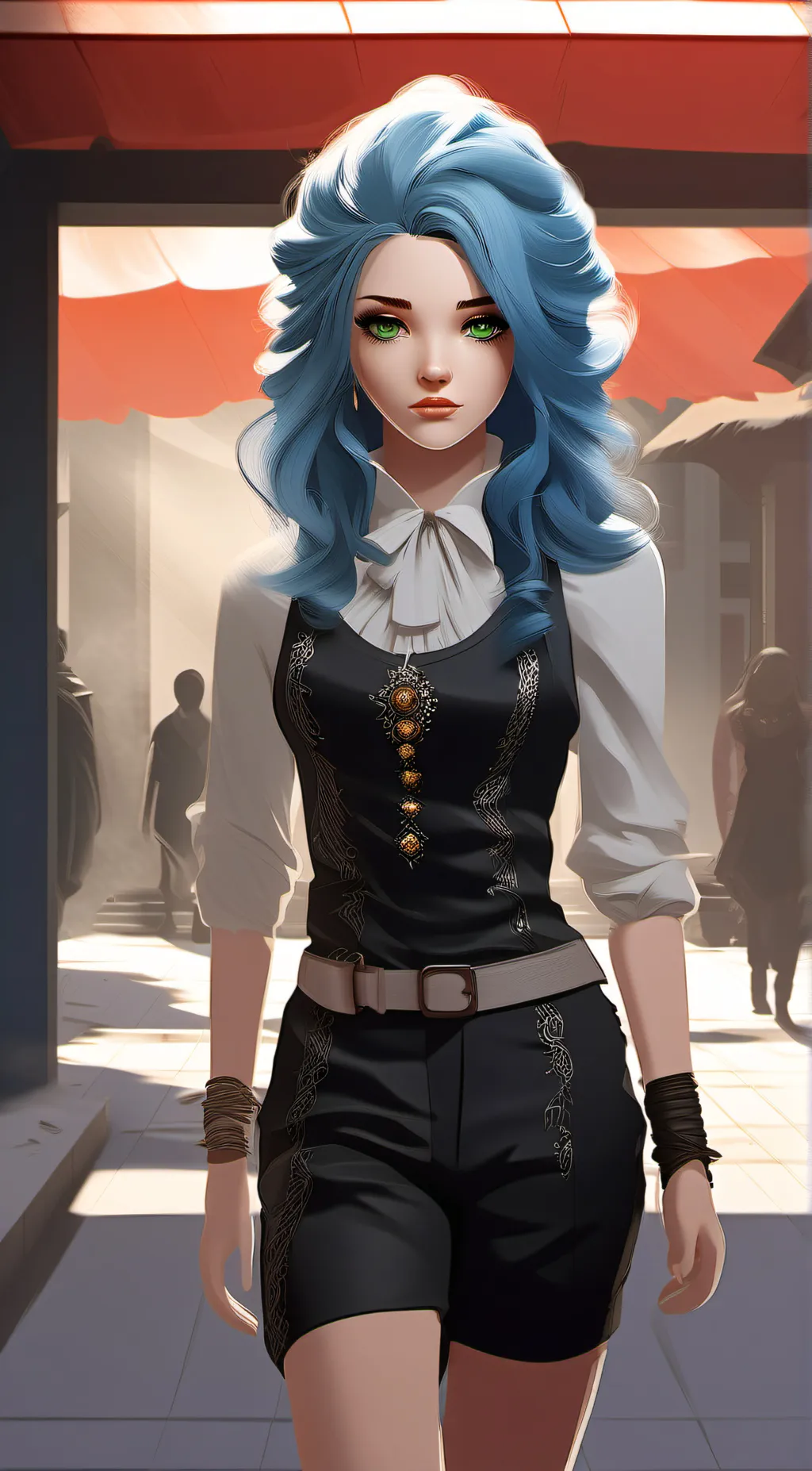 ai character: Melanie  background
