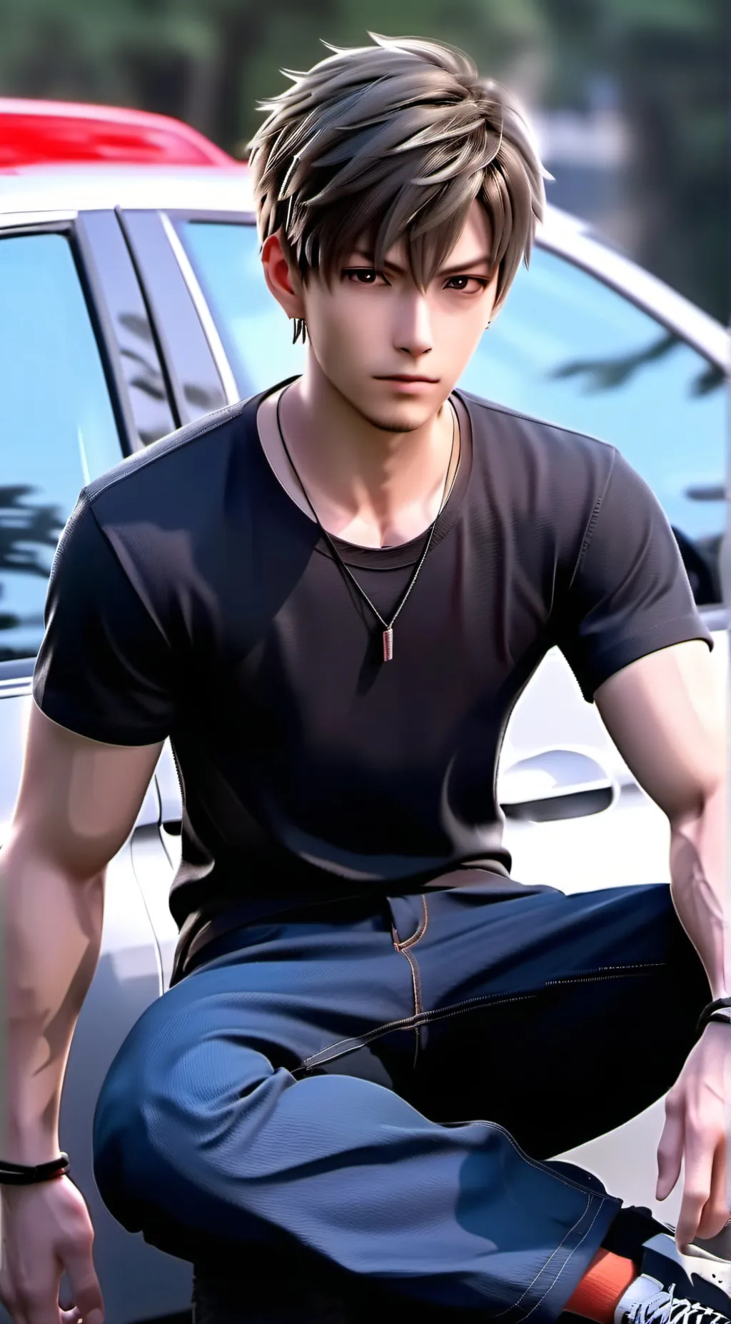 ai character: Jacke  background