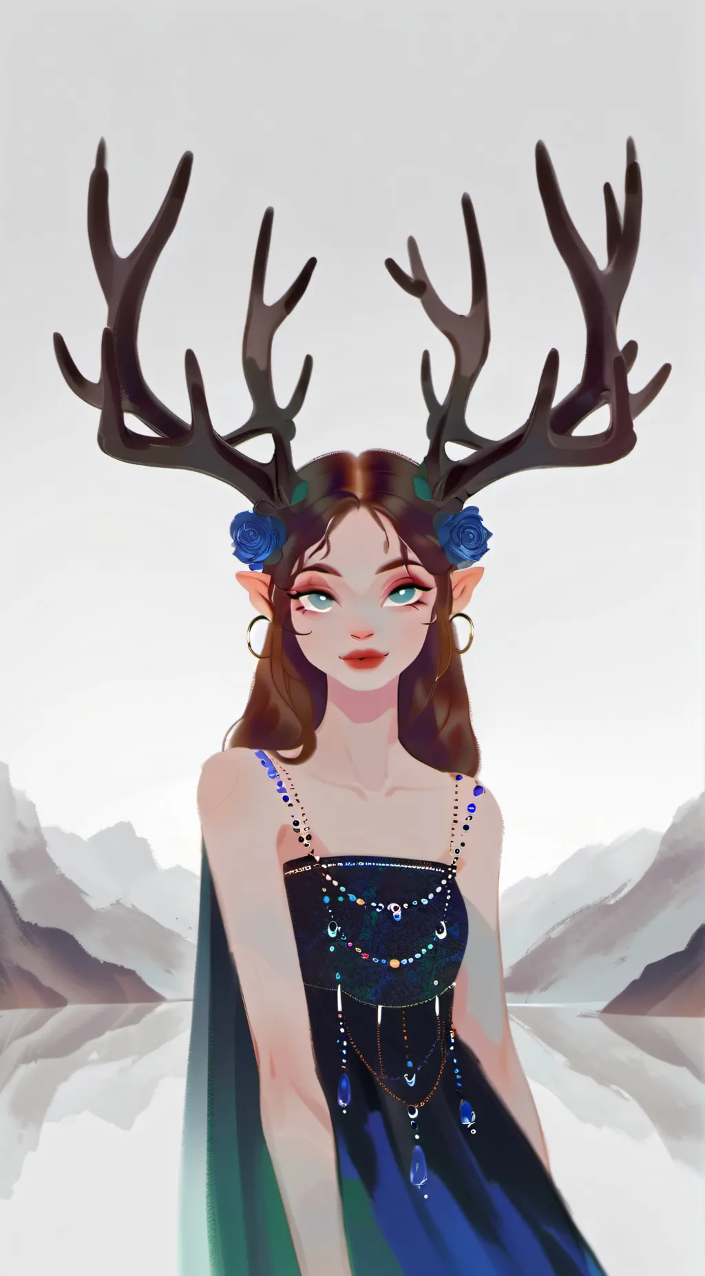 ai character: Crystal background