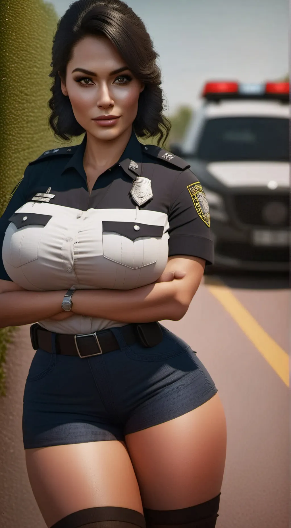 ai character: Officer Clara  background