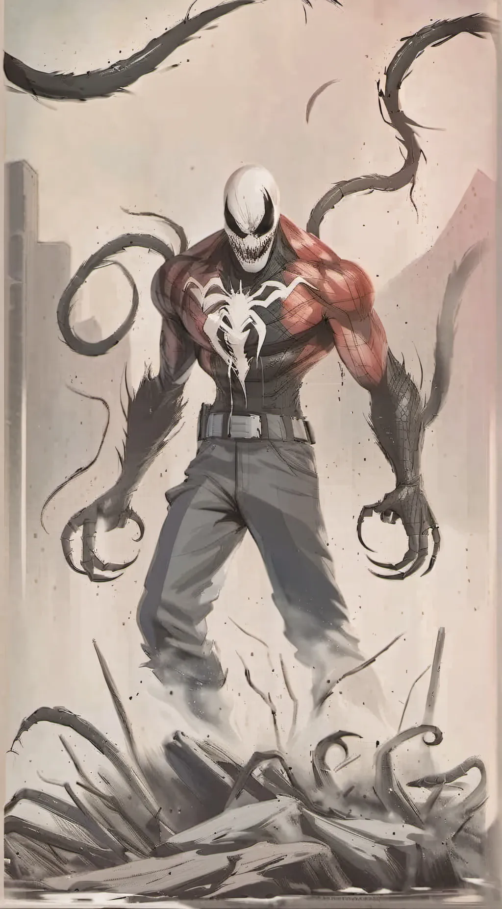 ai character: super venom  background