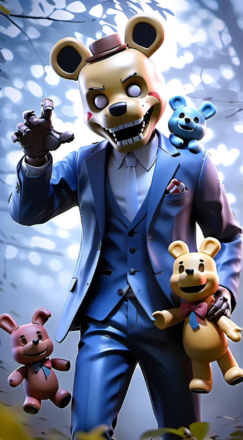 ai character: FNaF 2 background