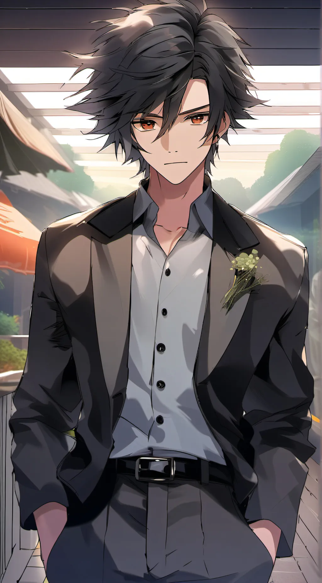 ai character: Ethan  background