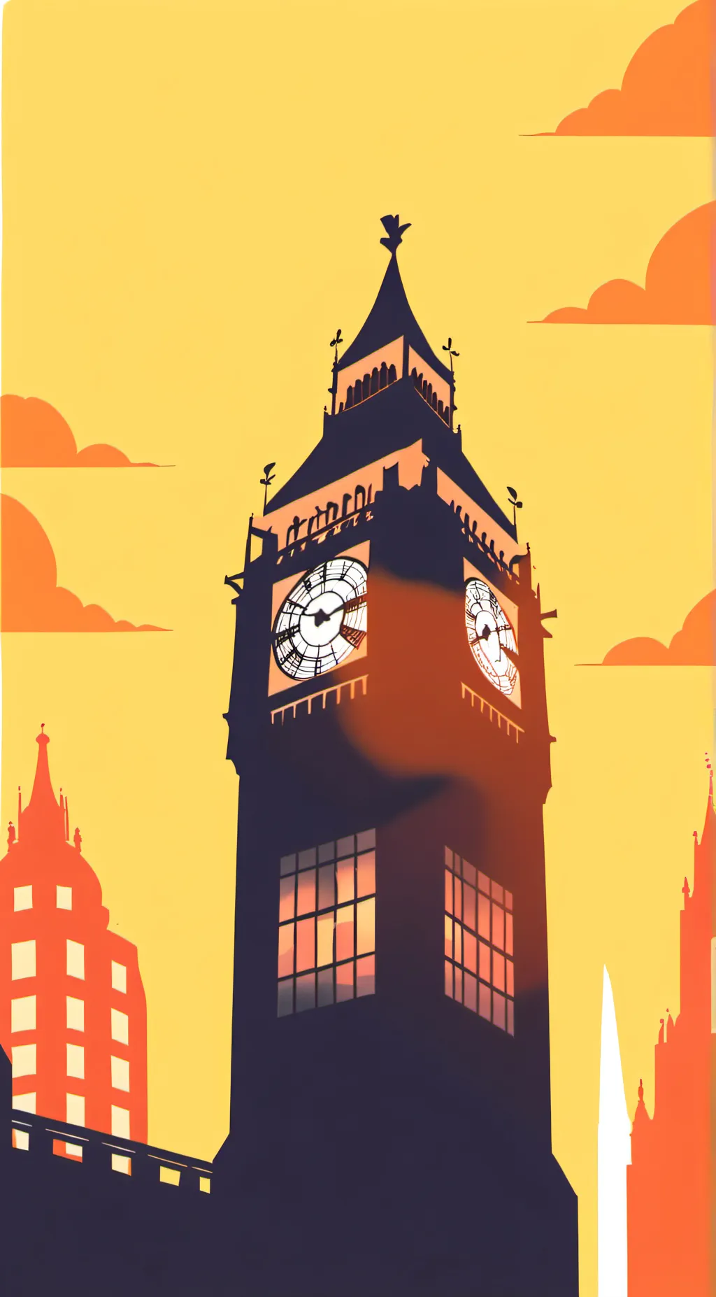 ai character: London,2022 background