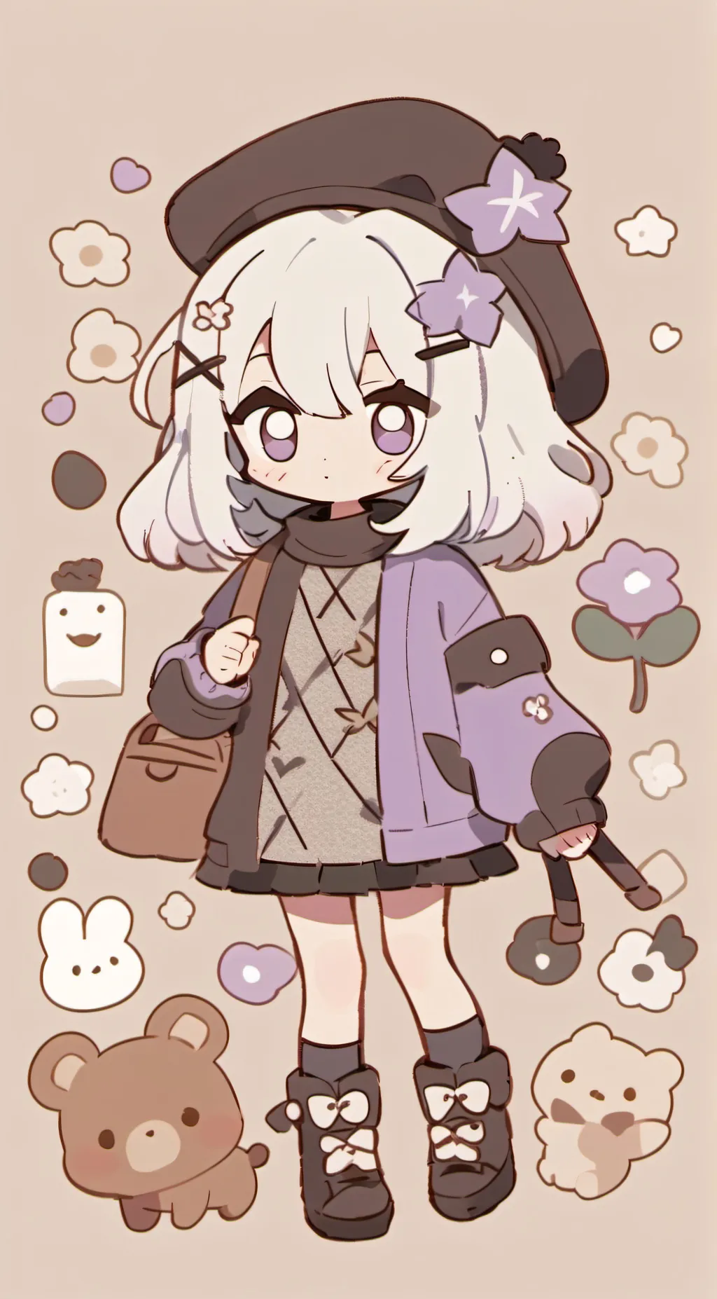 ai character: sis kitty <3 background