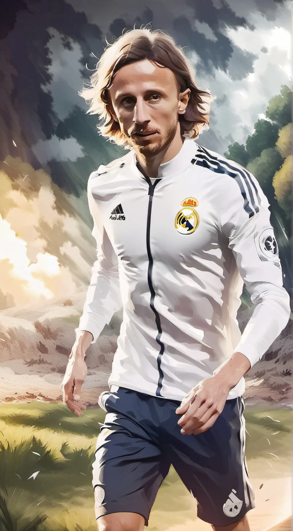 ai character: Luka Modric background