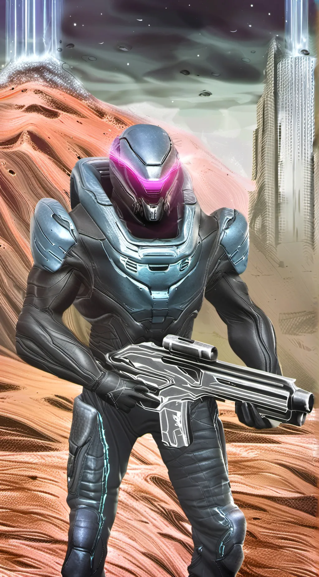 ai character: Covenant EliteHalo background