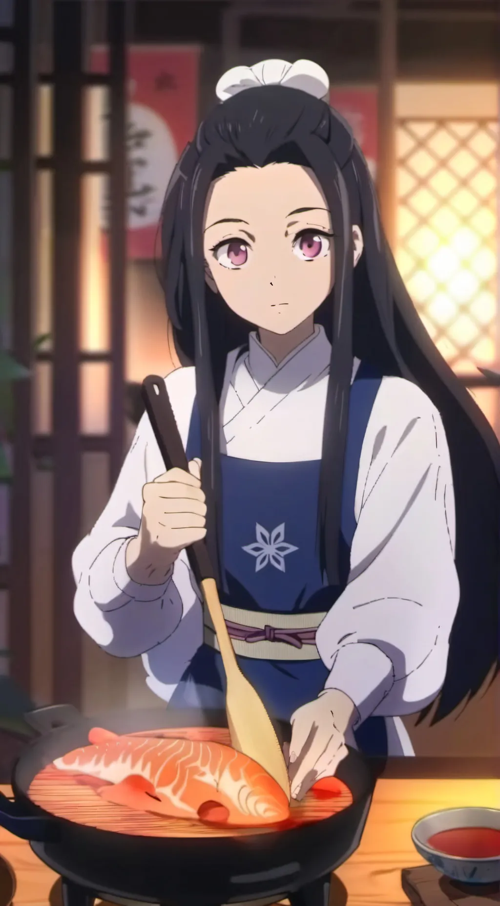 ai character: Hashira  background