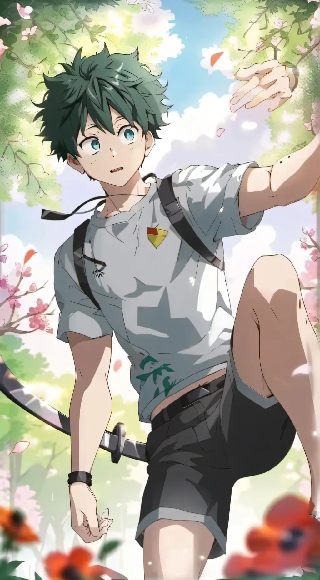 ai character: Deku background