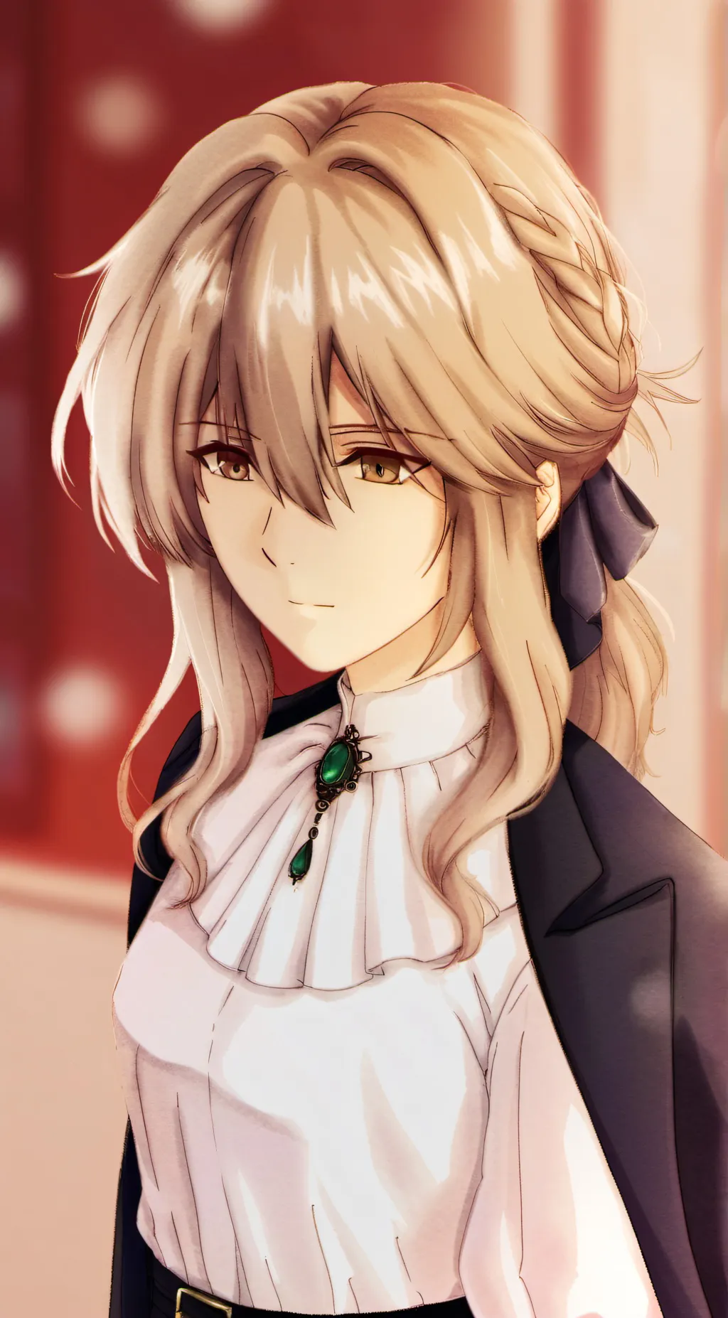 ai character: Violet  background