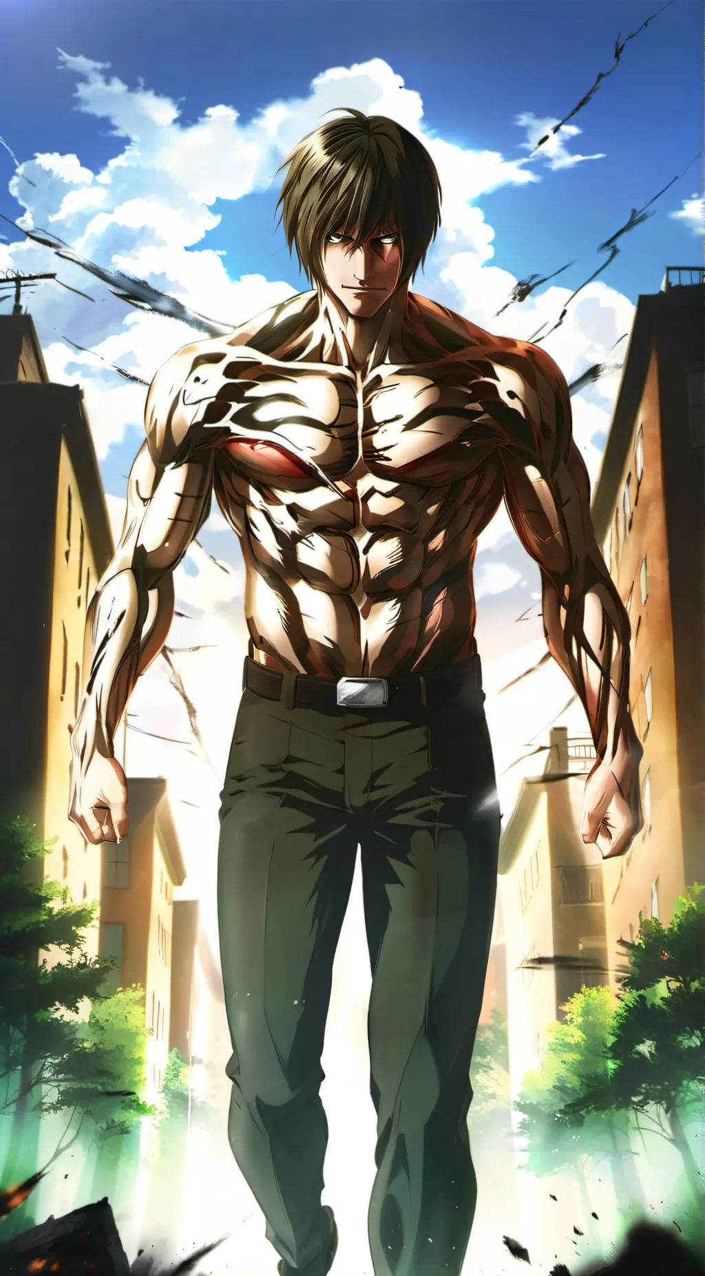 ai character: attack Titan  background