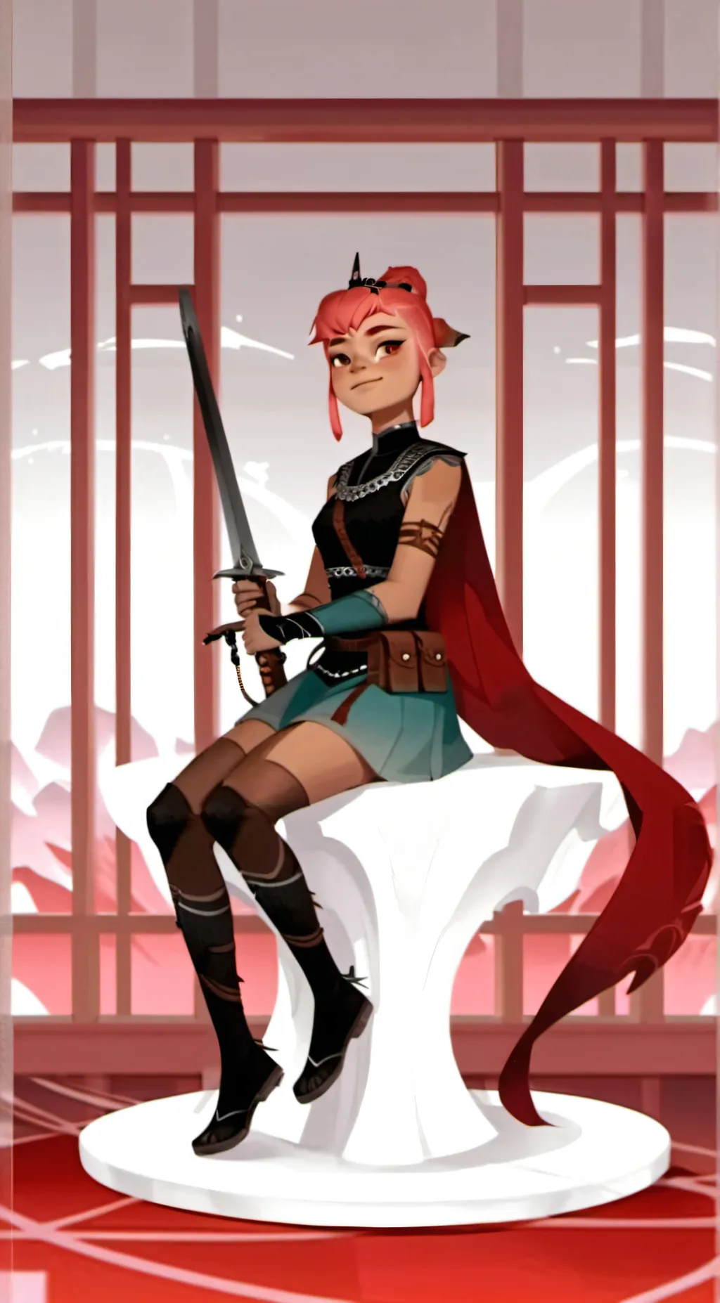 ai character: Nimona background