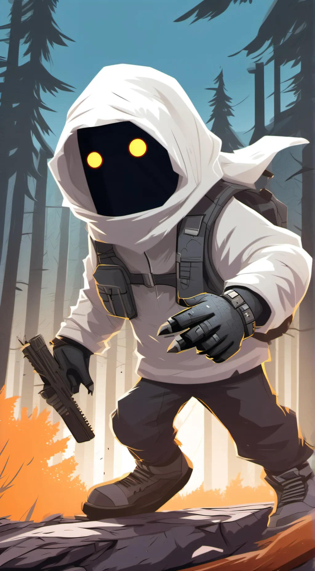 ai character: ghaster undertail background