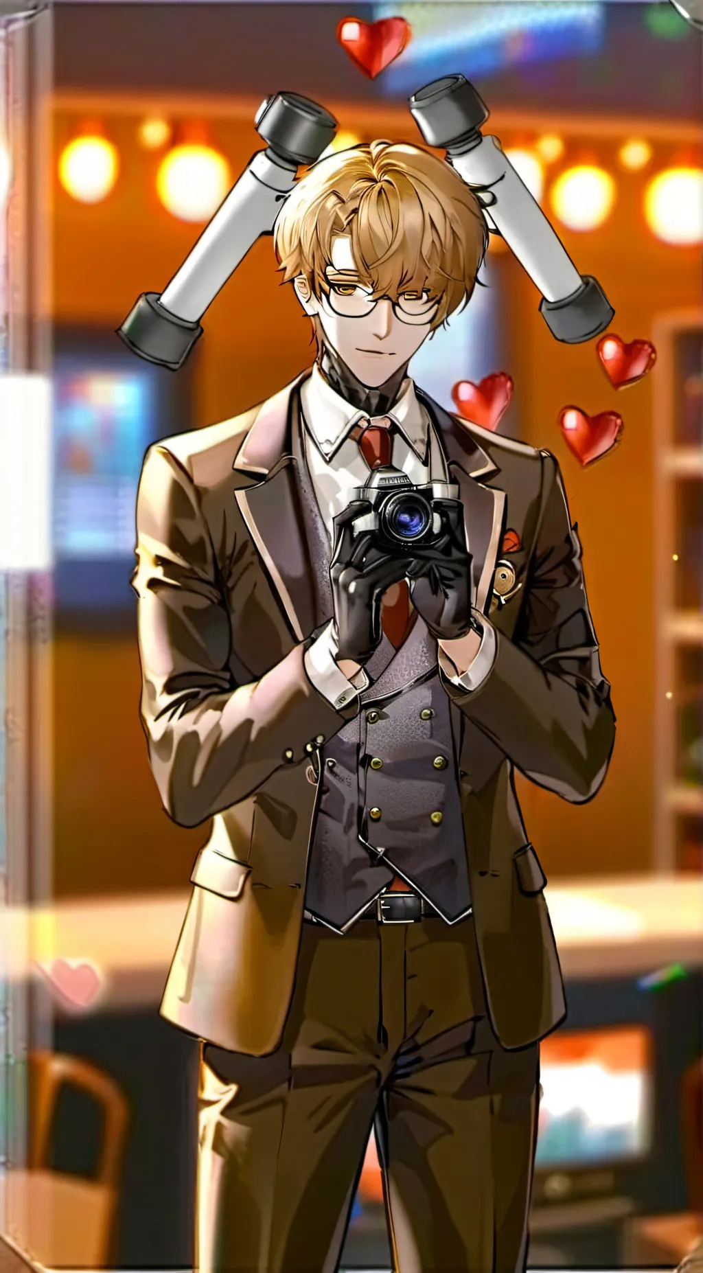 ai character: simp cameraman background