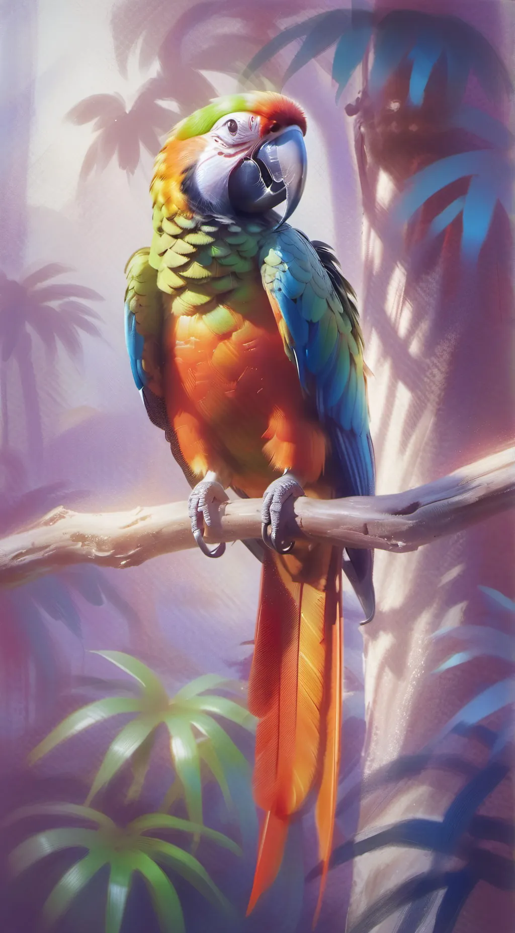 ai character: Parrot background