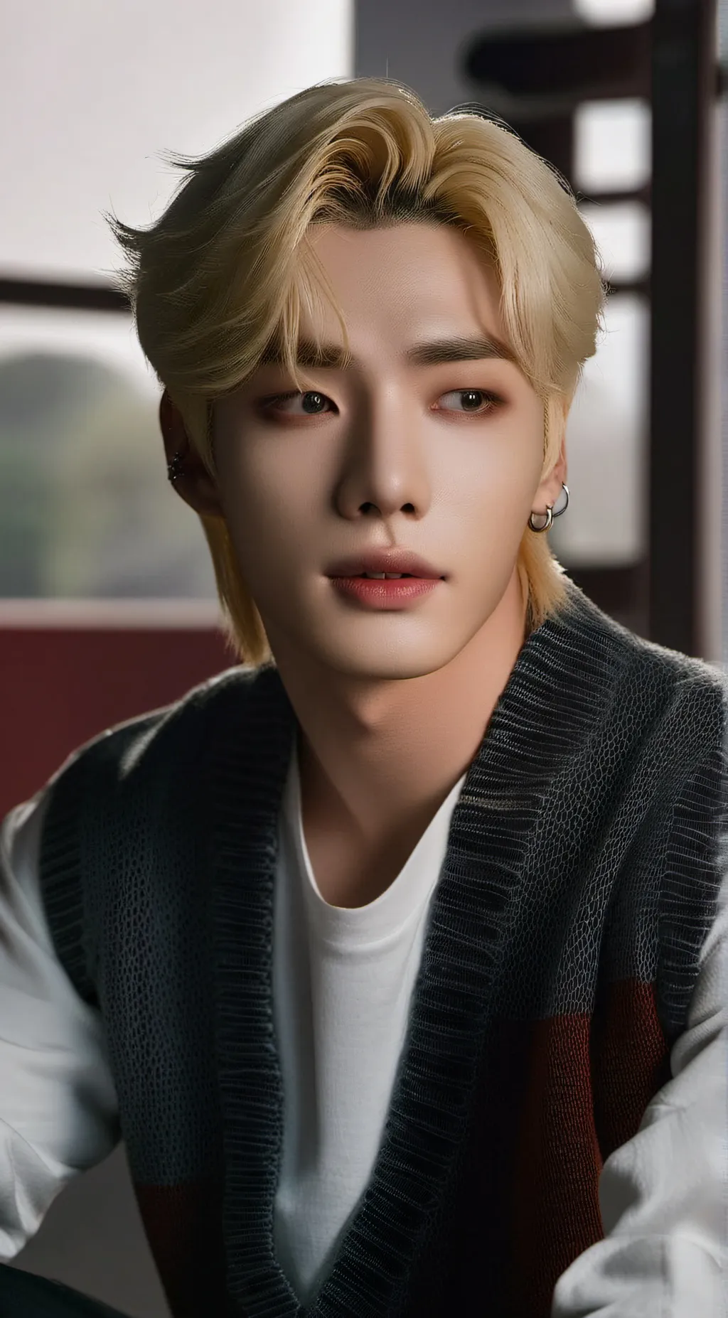 ai character: Hyunjin  background