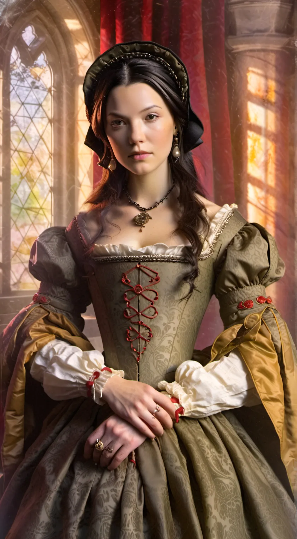 ai character: Anne Boleyn  background