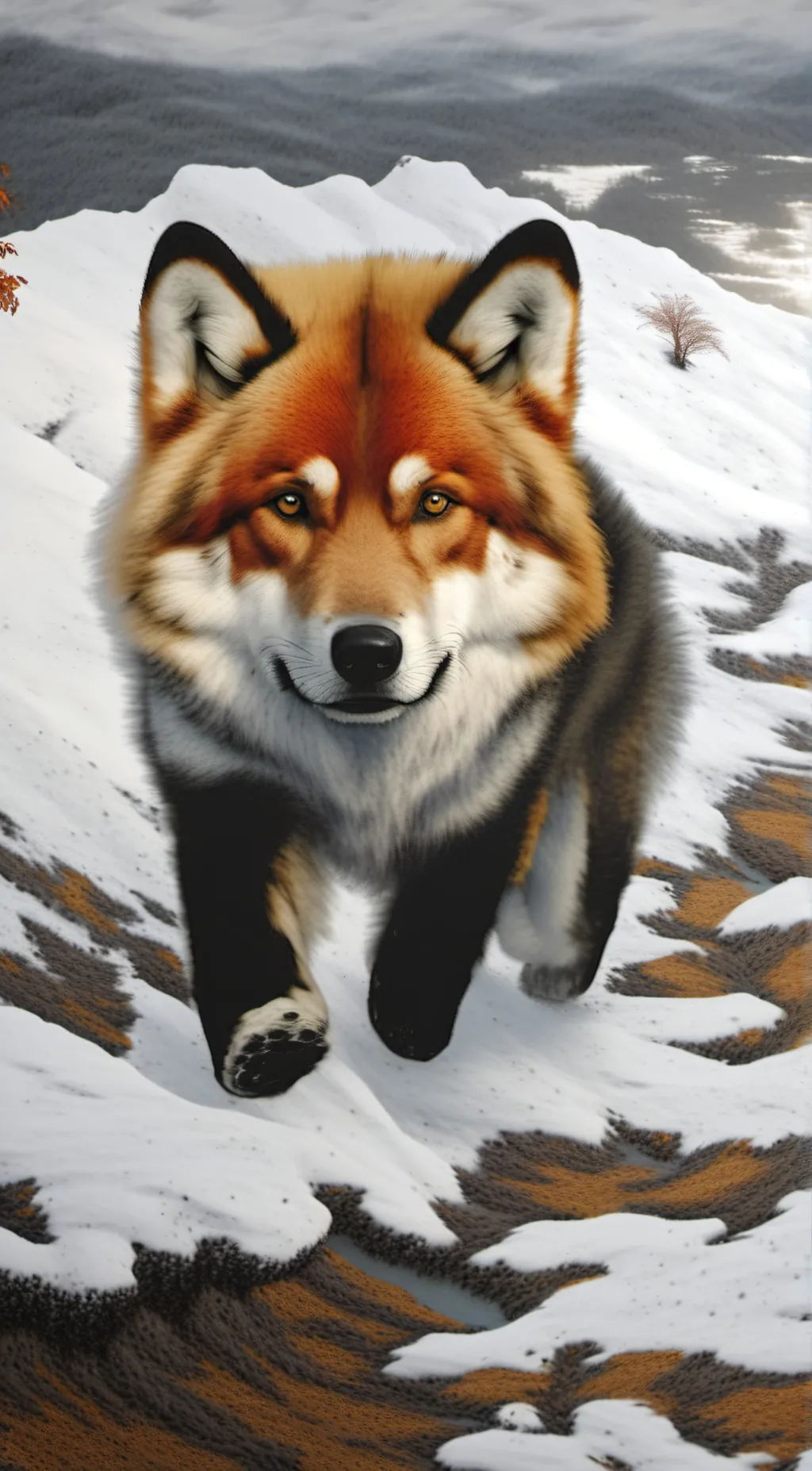 ai character: FOX💓💓🥰🩷🐾🍃 background