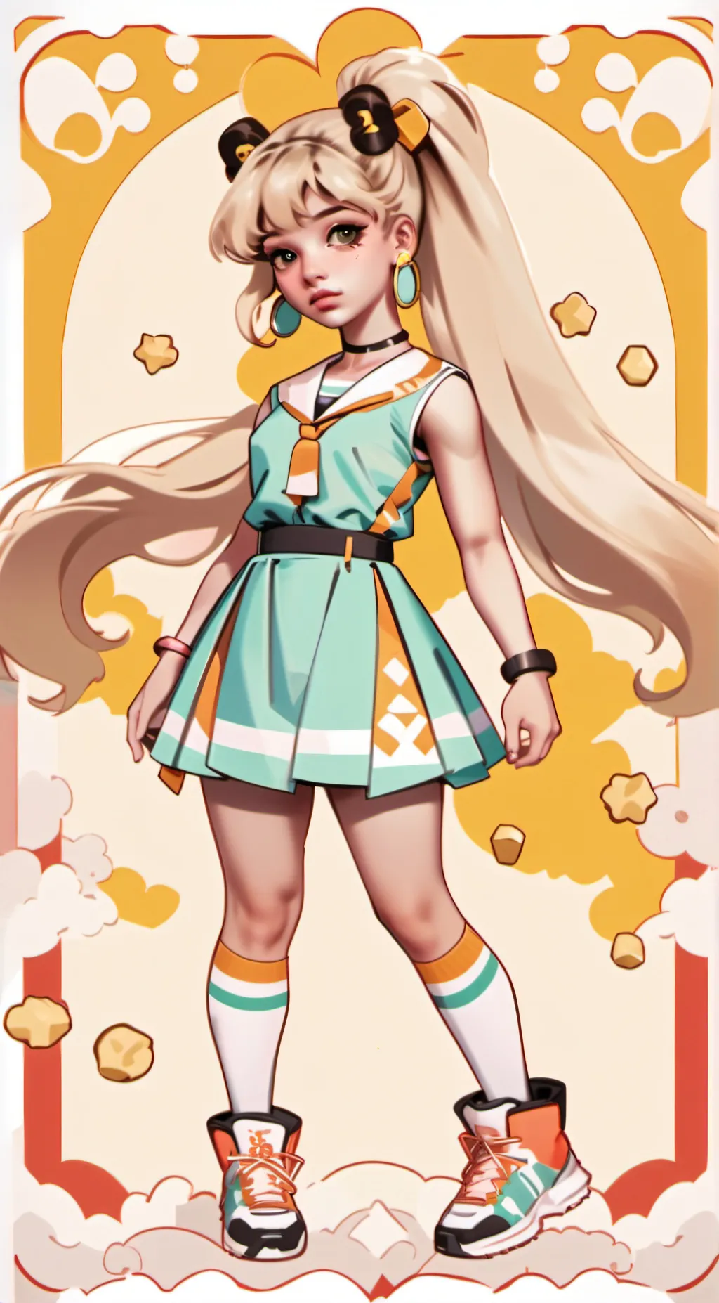 ai character:  melanie martenze background