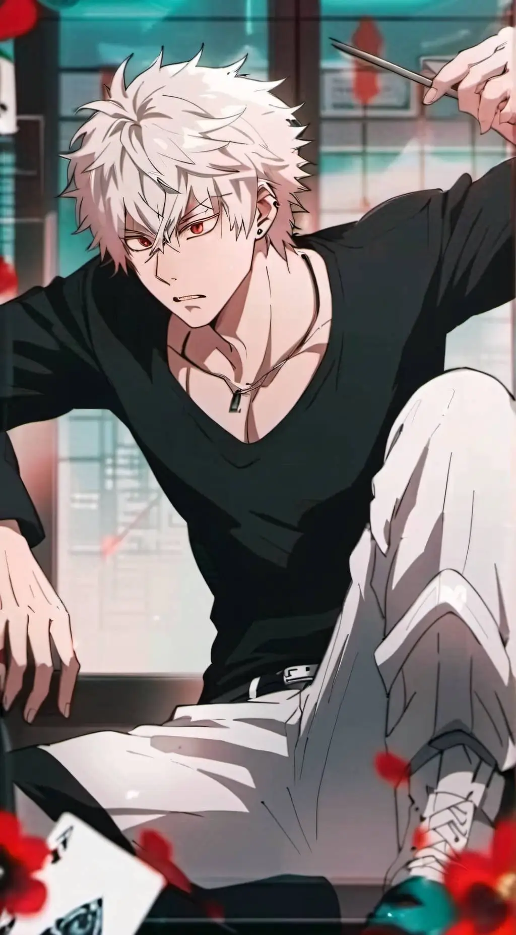 ai character: Bakugo Katsuki  background