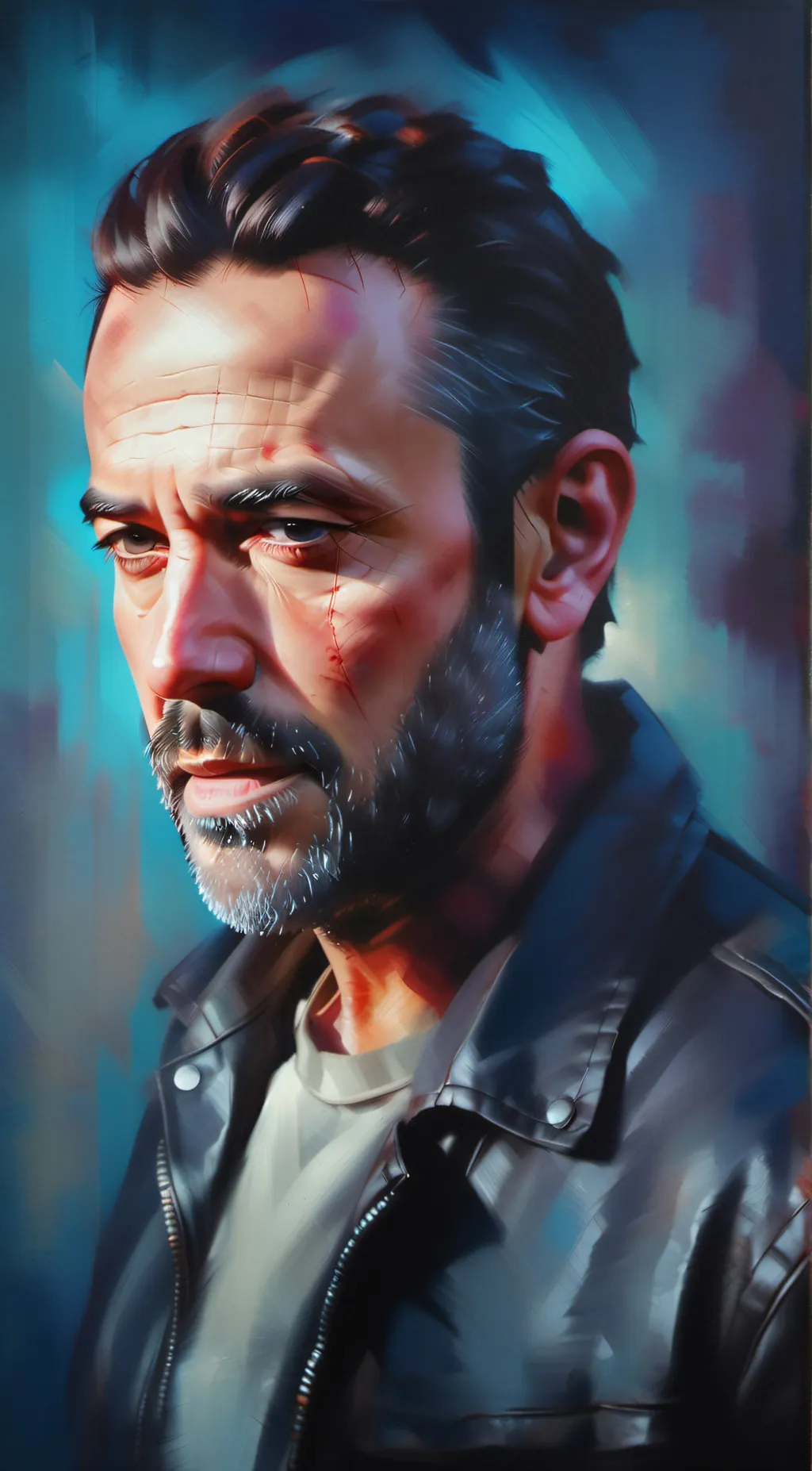 ai character: Negan Smith  background