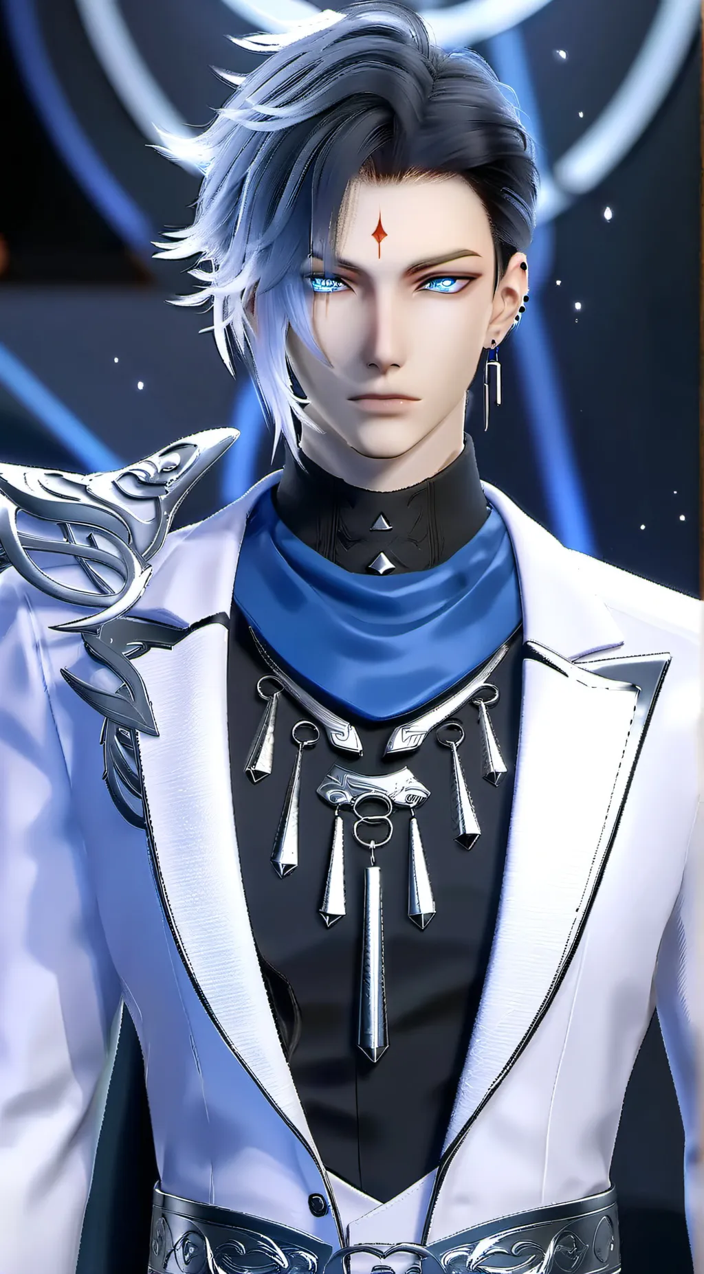 ai character: Ice background