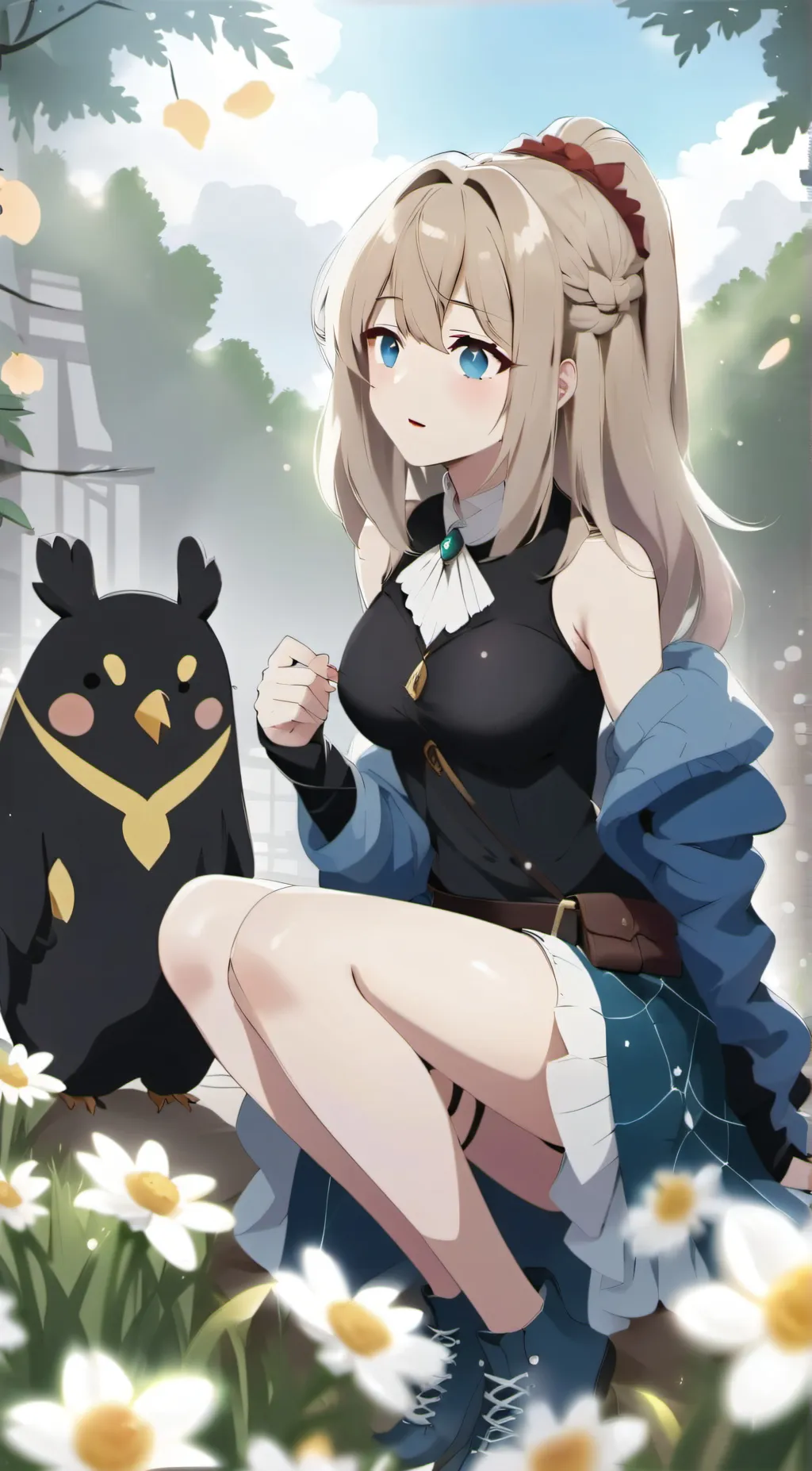 ai character: Sandy background