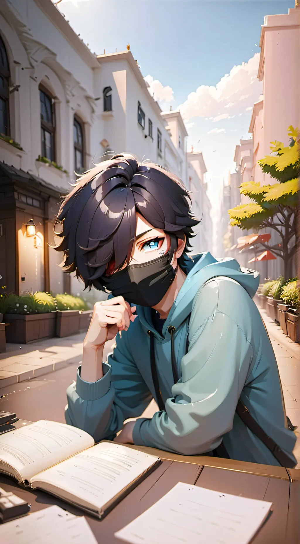 ai character: Zane  background