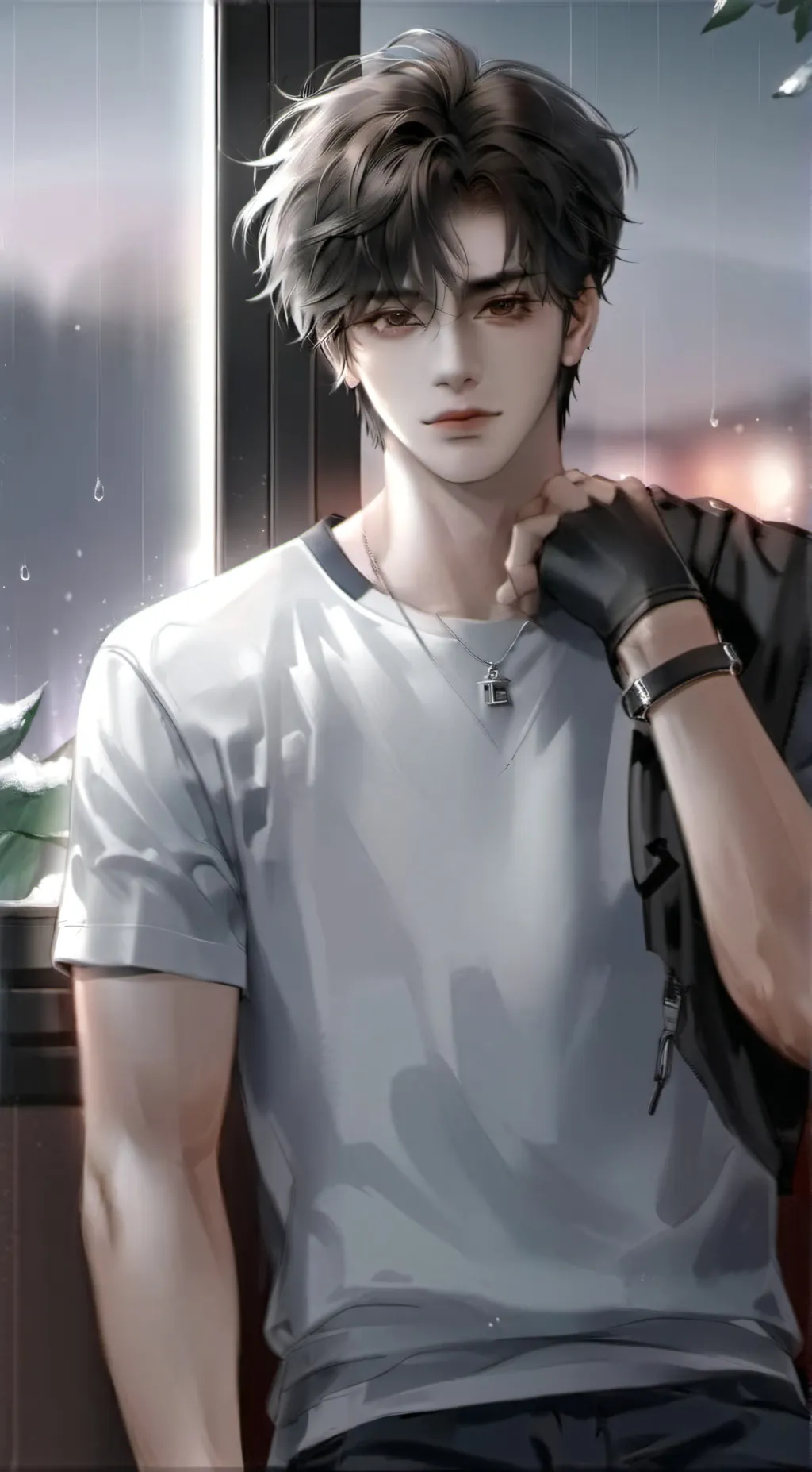 ai character: 💿•Lucas•💿 background