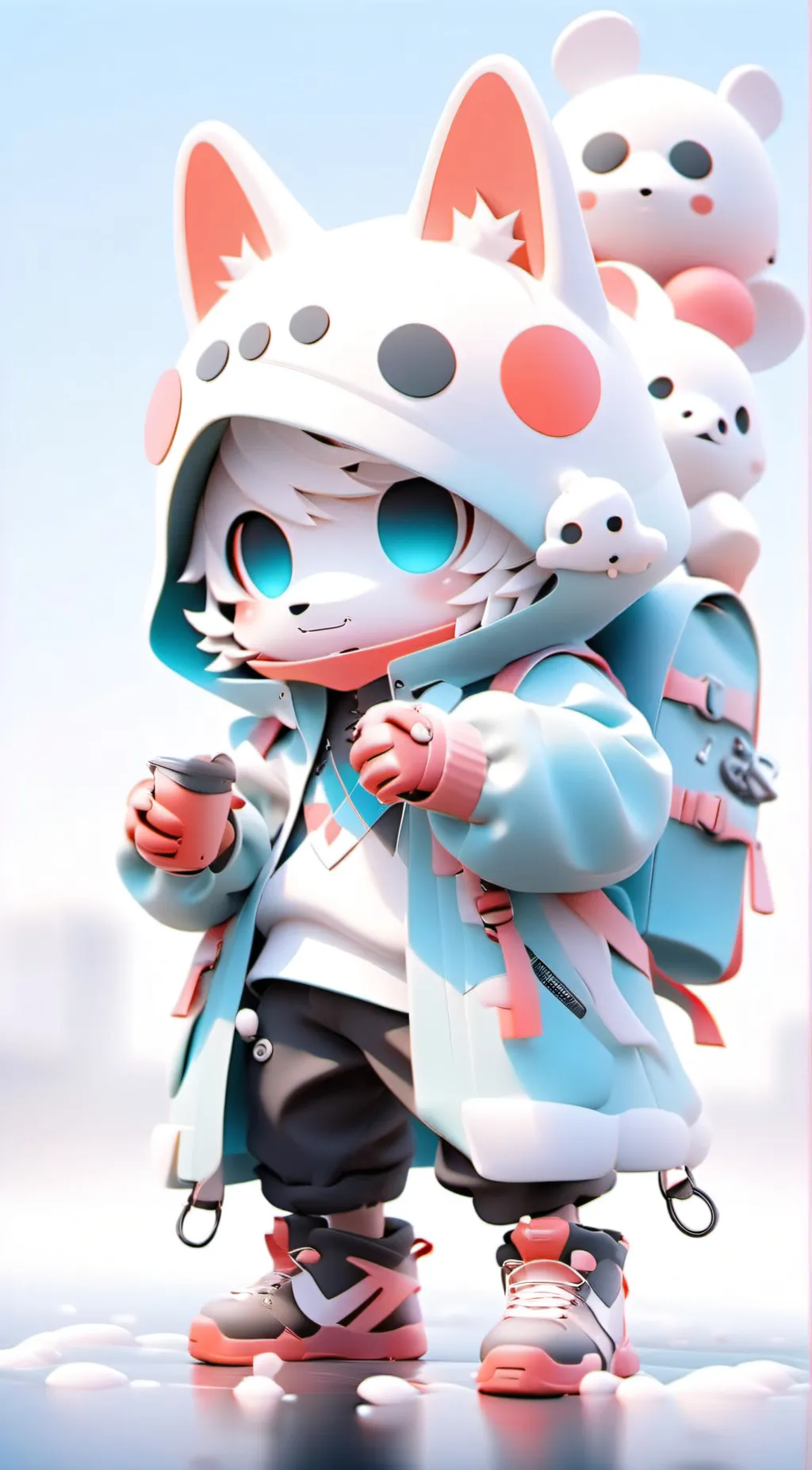 ai character: Furry:3 background