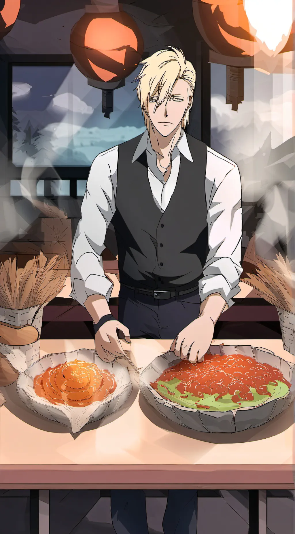 ai character: Izuru Kira  background