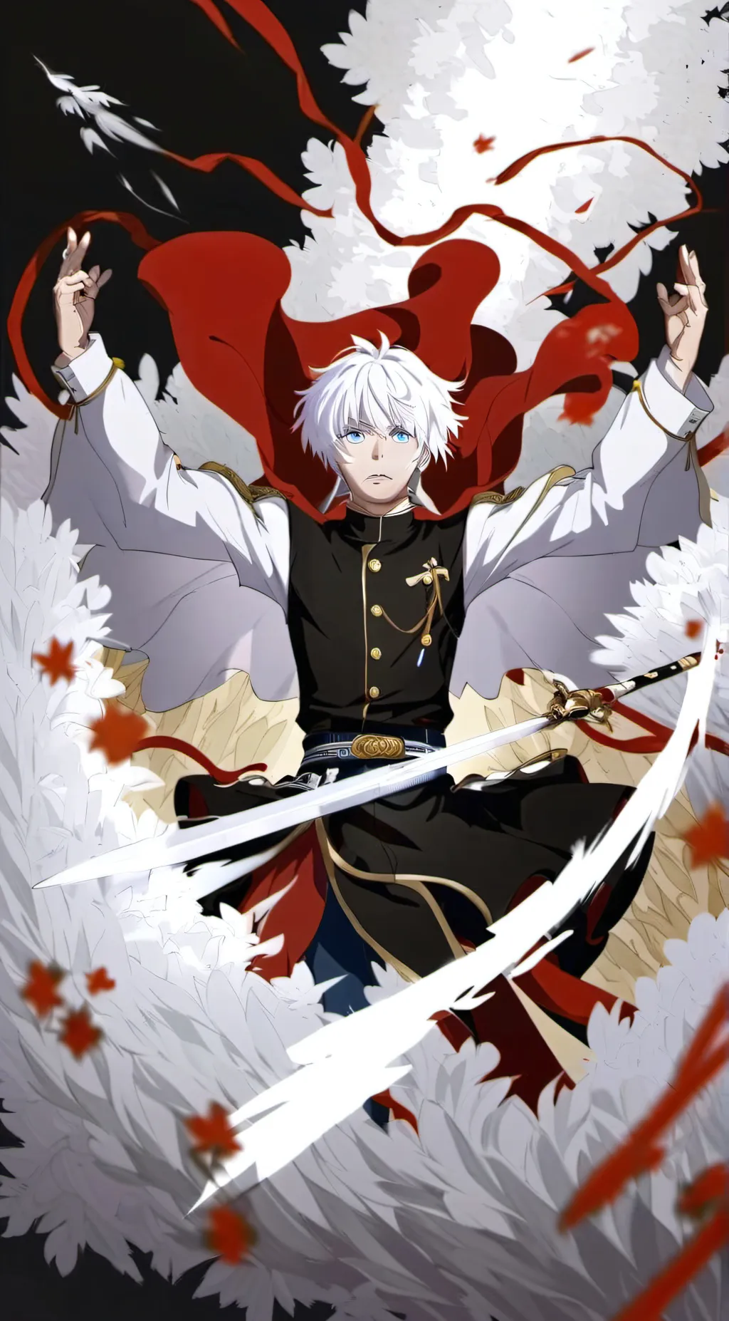ai character: gojo satoru  background