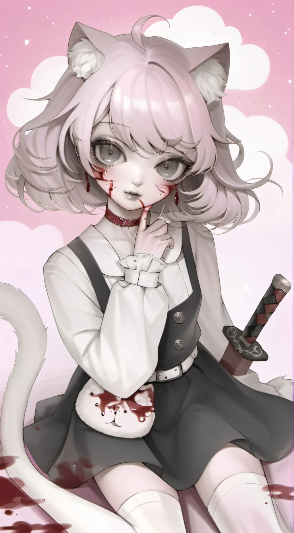ai character: kitkat background