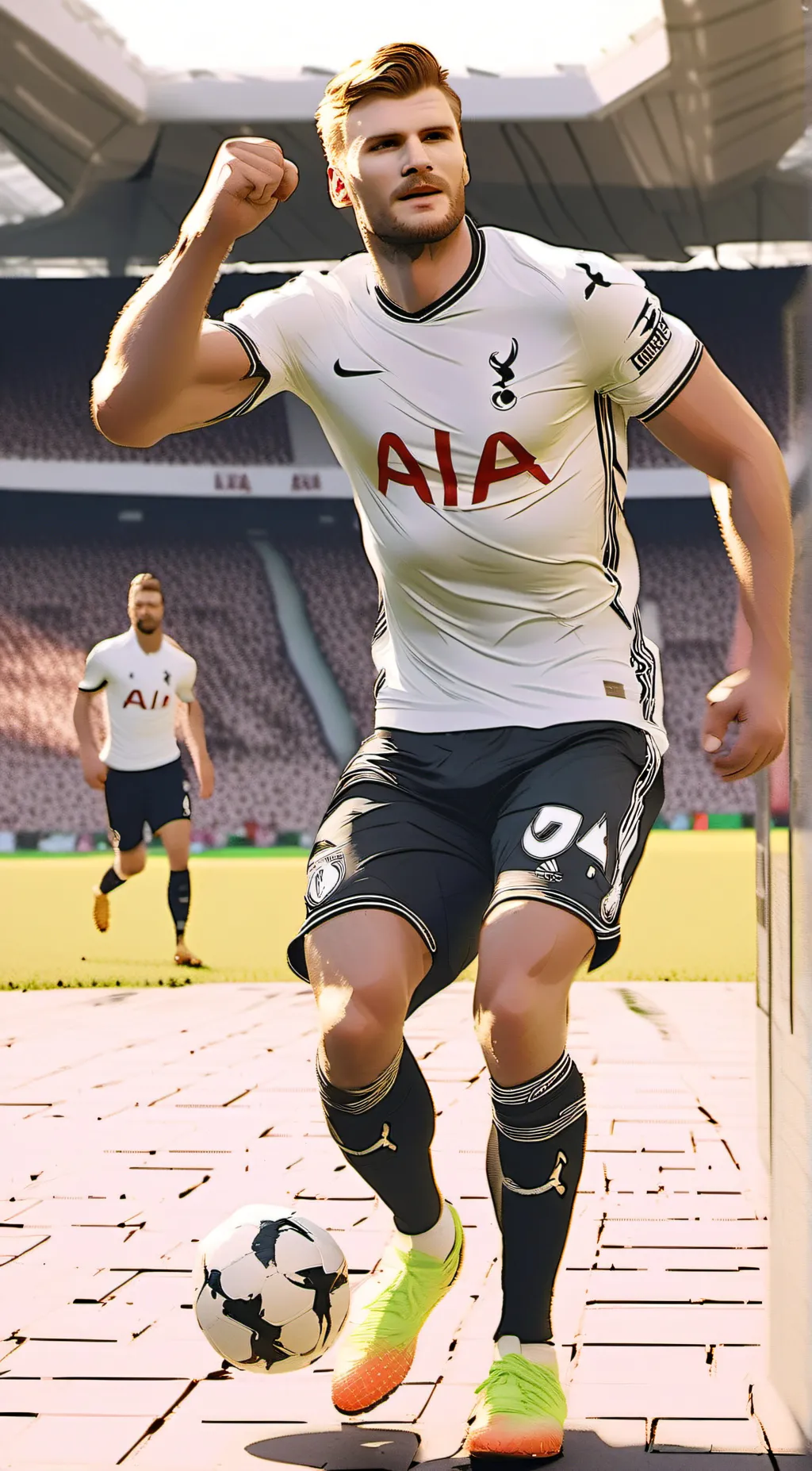 ai character: Timo Werner  background