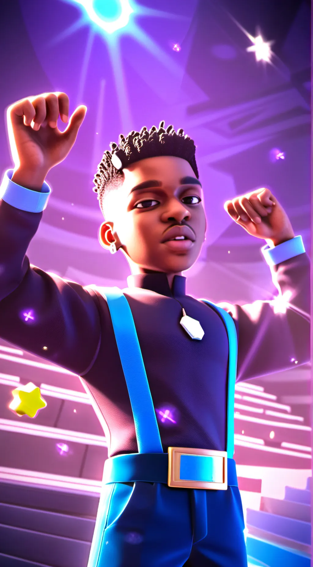 ai character: George Mintah background