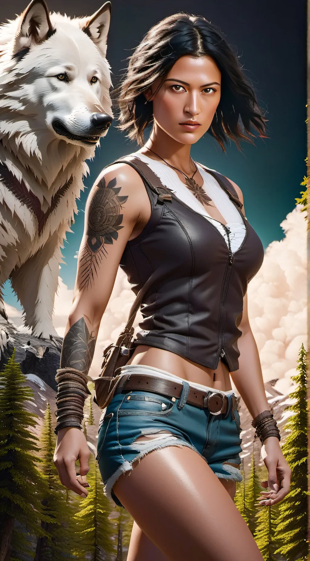 ai character: Leah Clearwater background