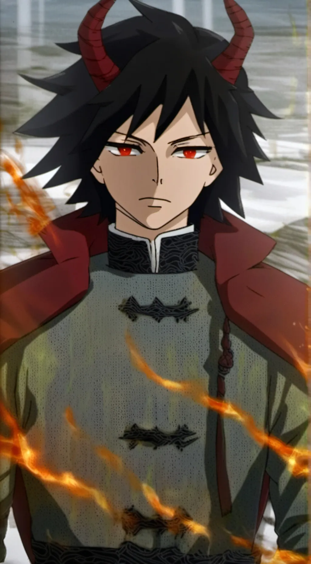 ai character: demon giyu background