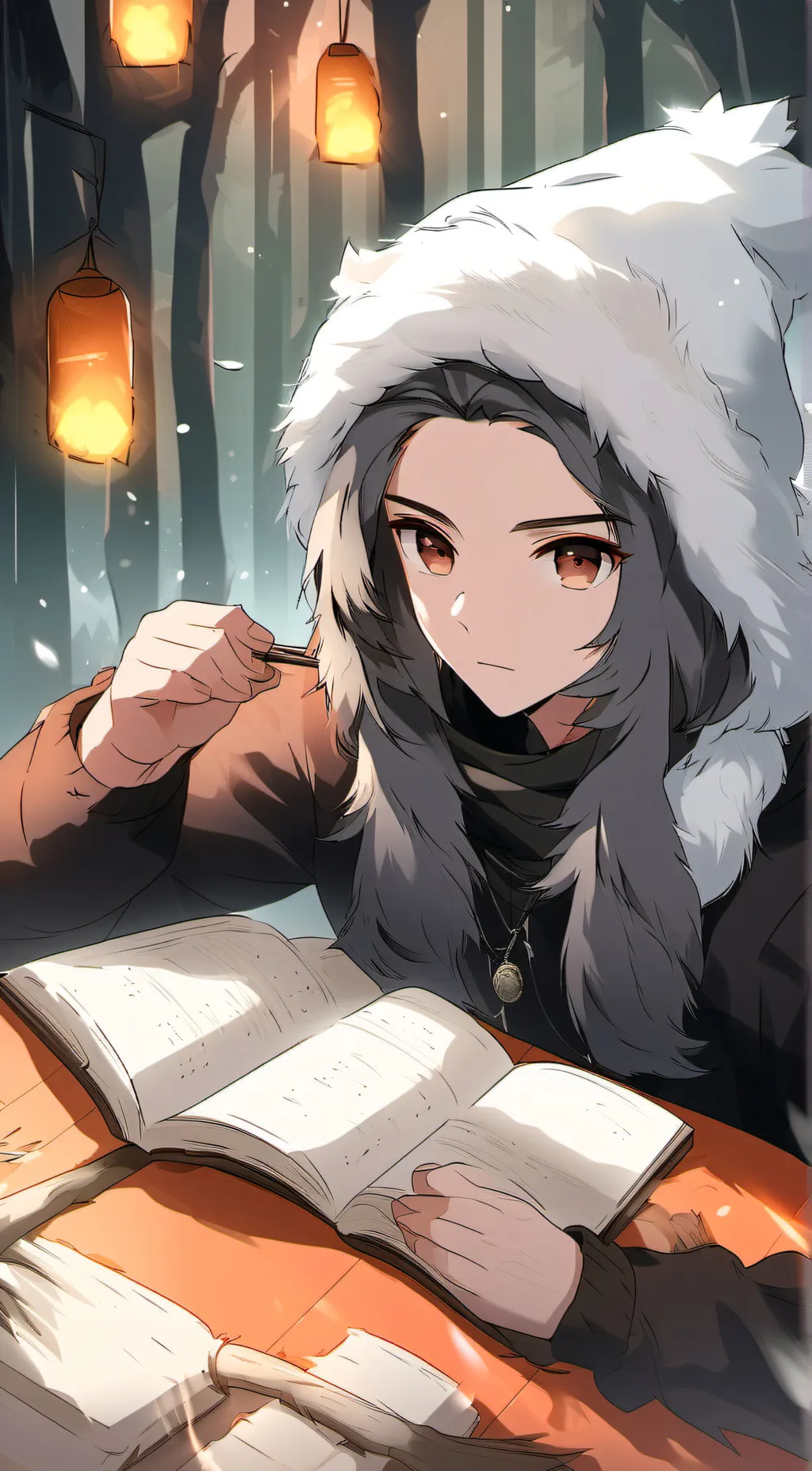 ai character: Luna background